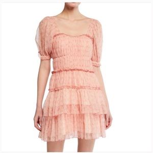 Jonathan Simkhai Tiered Floral Tulle Dress